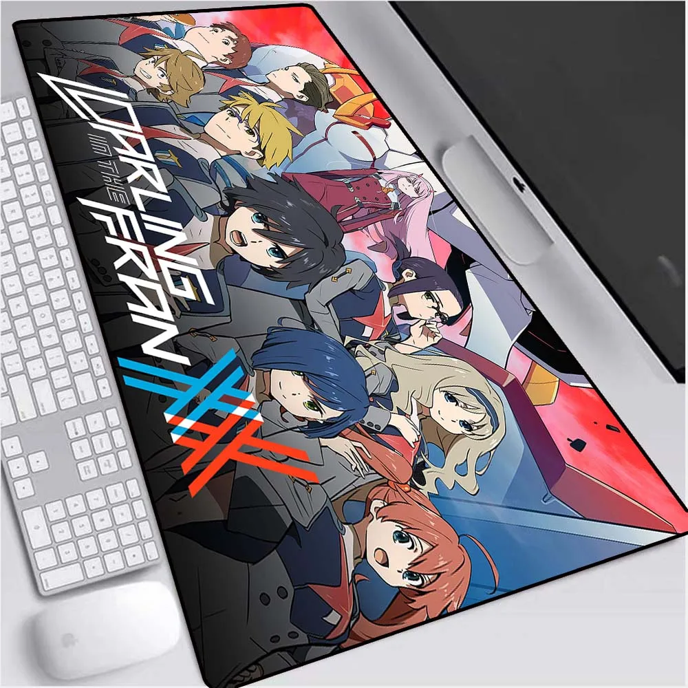 

Аниме Уважаемый французский коврик для мыши XXL дорогой в Franxx игровой коврик для мыши для ноутбука Водонепроницаемый Настольный коврик для к...