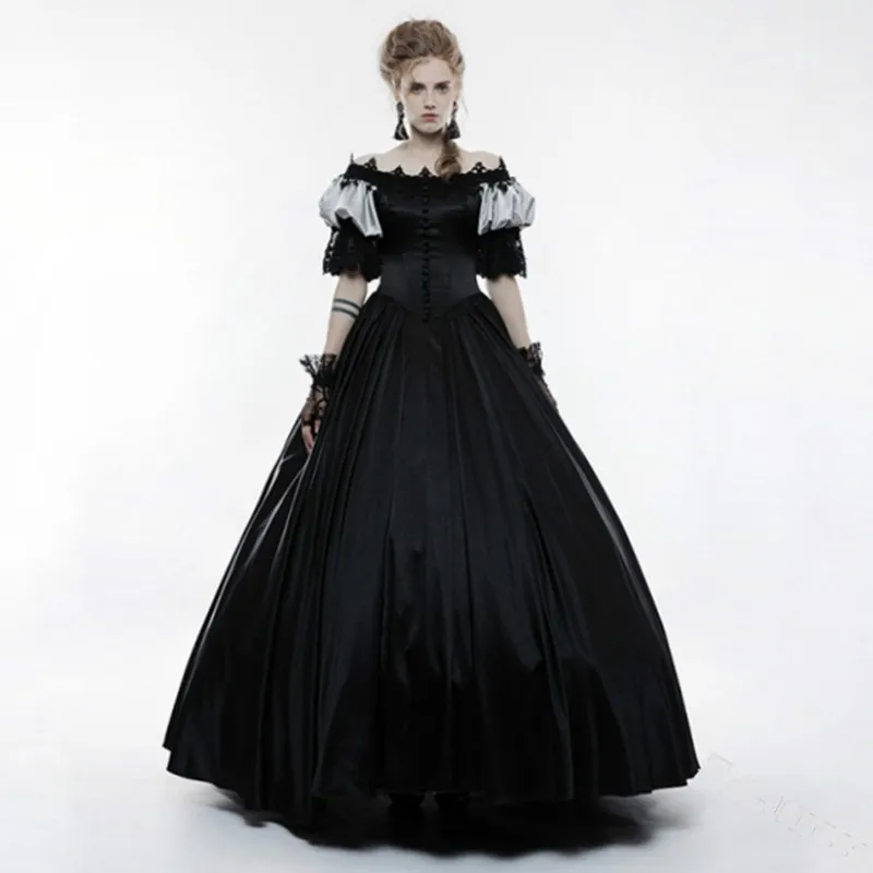 Женское длинное платье в стиле ретро-эпохи Возрождения волшебника одежда для