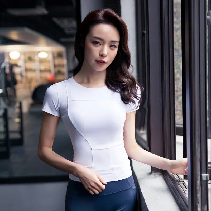 2019 Летняя женская рубашка профессиональная спортивная быстросохнущая фитнес