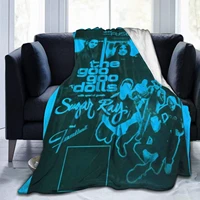 goo goo dolls ultra soft throw blanket flannel light weight fuzzy warm throws for winter bedding couch sofa 80x60