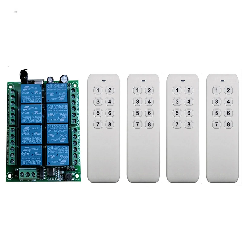 DC 12V 24V 8 CH каналы 8CH RF беспроводной пульт дистанционного управления Система