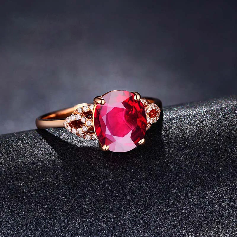 Bague Ringen, серебро 925, созданное Рубином, регулируемые кольца для женщин, обручальное кольцо из красного драгоценного камня, ювелирные изделия, подарок