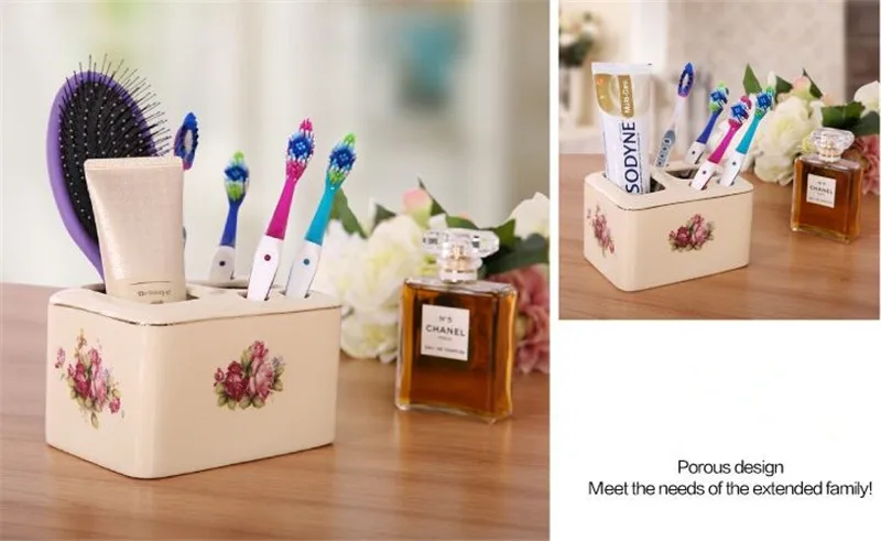 Держатель зубной щетки для ванной комнаты керамический пористый Тип зубной пасты расческа для хранения Новое поступление