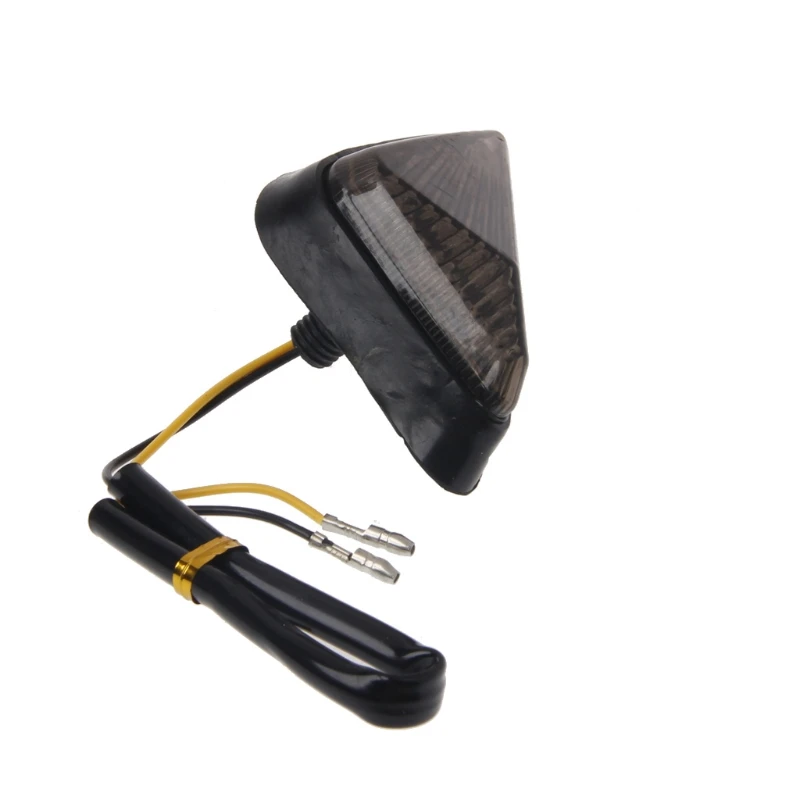 1 пара треугольный заподлицо мотоцикла указатель поворота мигающий индикатор