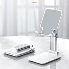 Регулируемый Настольный держатель для телефона, кронштейн, портативное Быстрое беспроводное зарядное устройство, складной металлический телескопический держатель для планшета