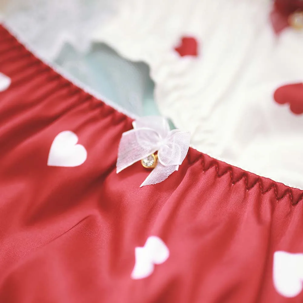 

Panties for women lace kawaii sexy lingerie underwear heart print gril briefs female casual underpants ladies intimates new 2021