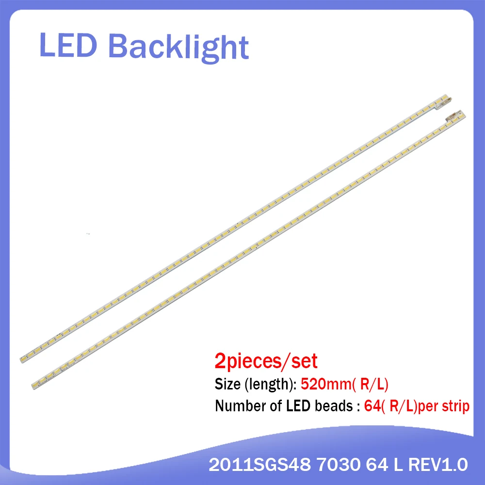 2 шт./лот 48 &quotLJ64 03260A LTA480HN01 светодиодные ленты SLED 2011SGS48 7030 64 L REV1.0 520 мм 64LED|lot lot|lot