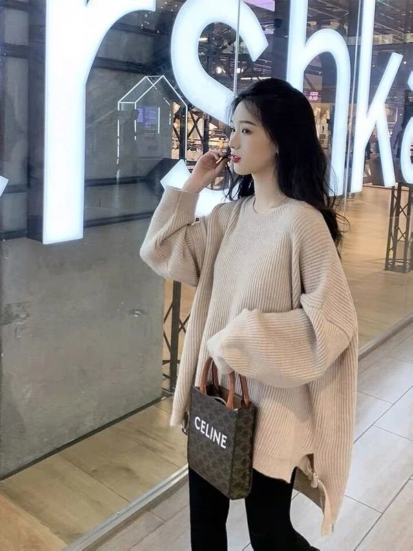 

Толстовки, женский свитер, женская верхняя одежда на осень и зиму, новинка 2021, в форме кокона