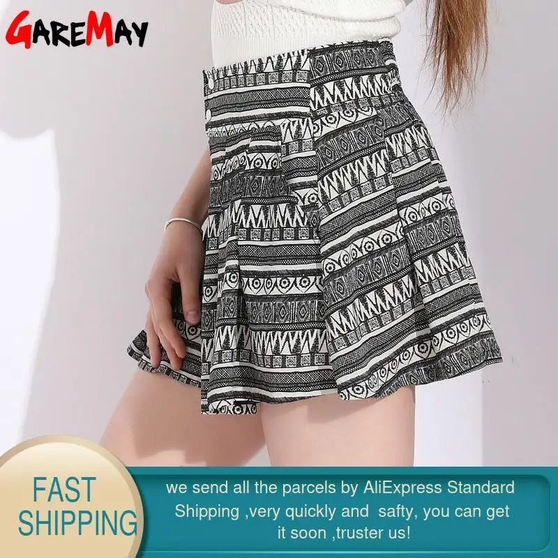 Женские свободные шорты с высокой талией GAREMAY повседневные пляжные цветочным