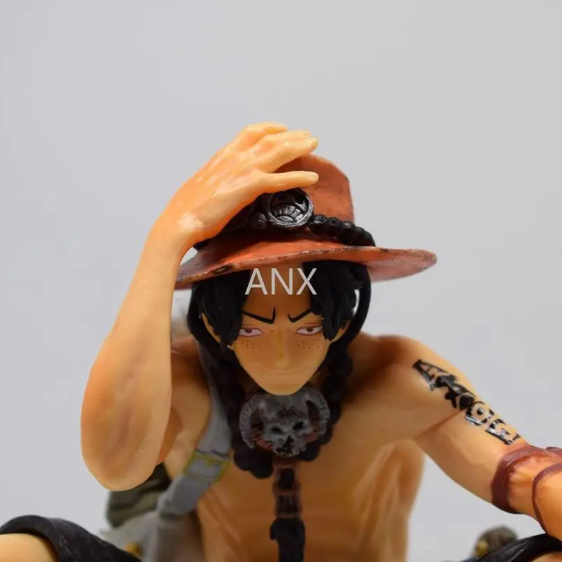 

13CM Anime Figure Portgas D Ace PVC Action Figure Collection Art Group Vertical Ace Figure Peripherals Model Toy Gift
