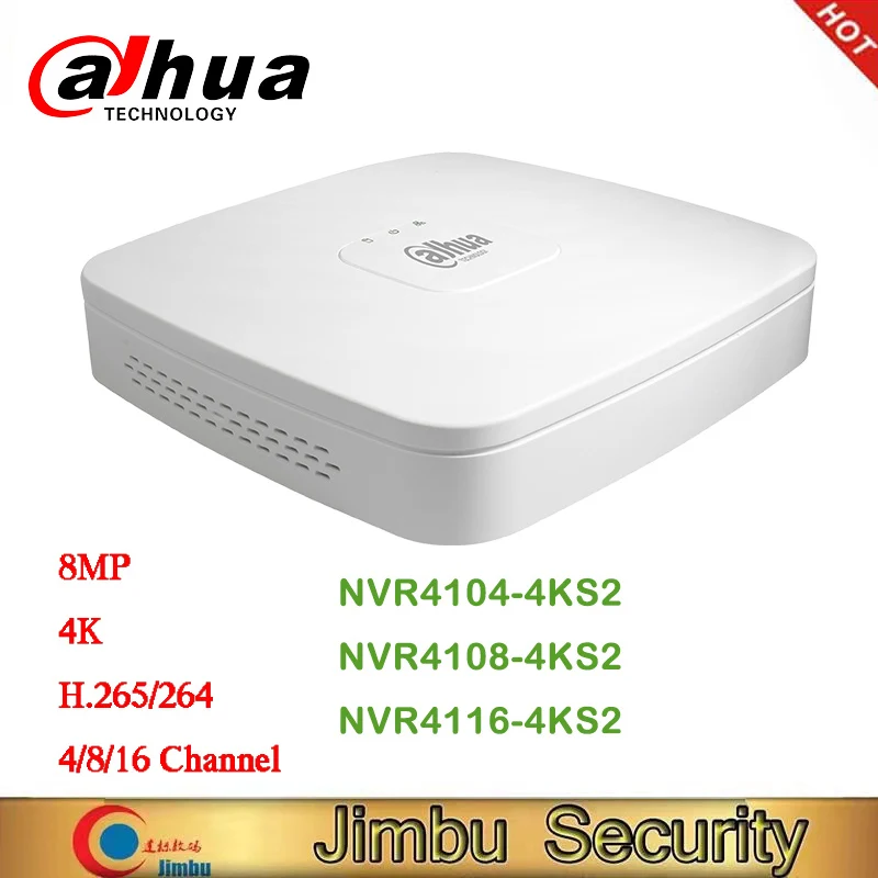 

Сетевой видеорегистратор Dahua NVR4104-4KS2/NVR4108-4KS2/NVR4116-4KS2 без POE 4/8/16 Channel Smart 1U 4K & H.265 Lite