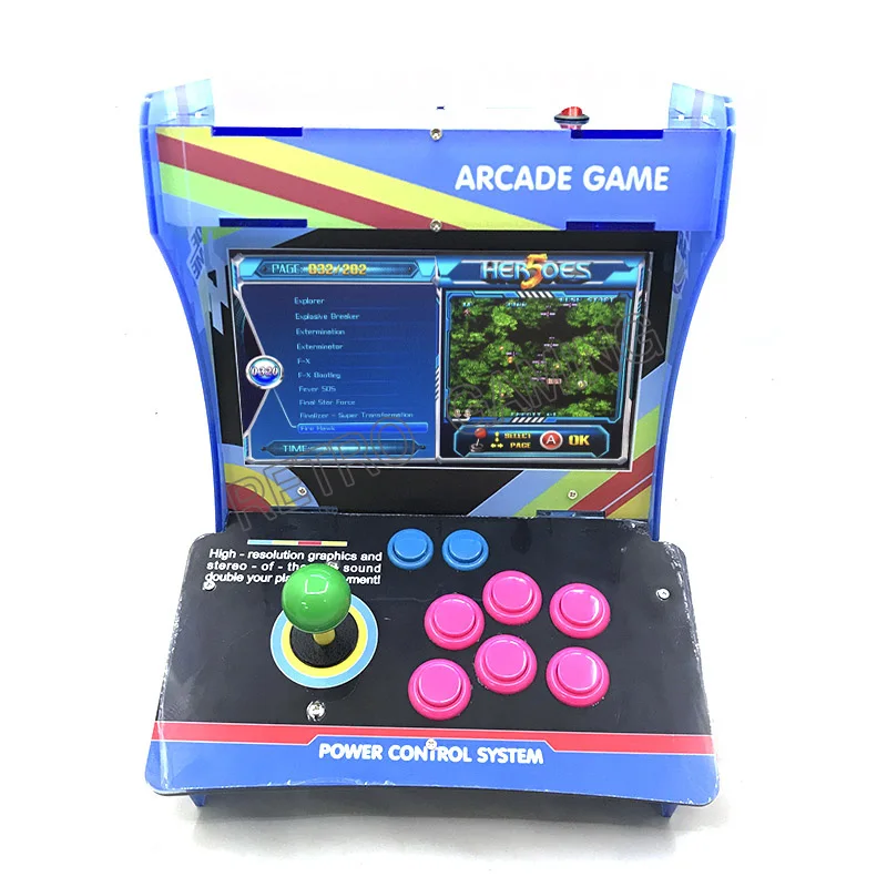 Акриловый корпус с ЖК экраном 10 дюймов 1 игрок герои 5 2020 в 1/игра Pandora 9H 2199 мини