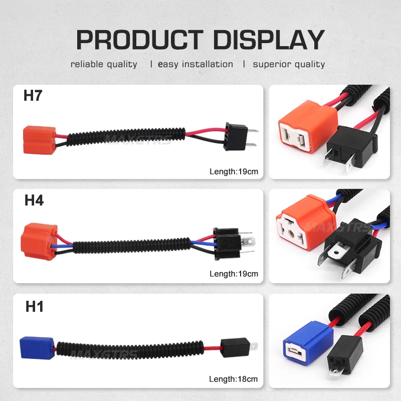 2X H1 H4 H7 H11 9005 9006 HB3 HB4 керамический Женский адаптер жгуты проводки разъем