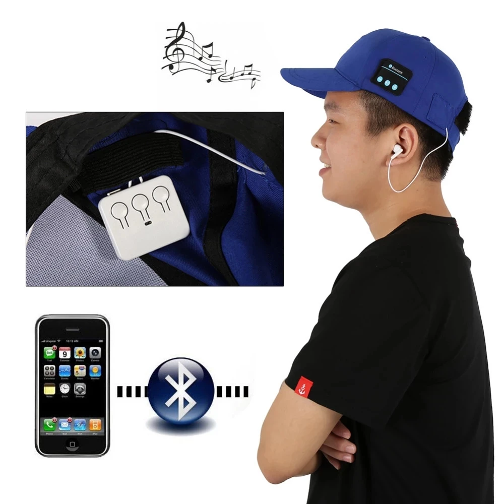 Спортивные Bluetooth 5 0 наушники модная бейсбольная кепка Беспроводная музыкальная