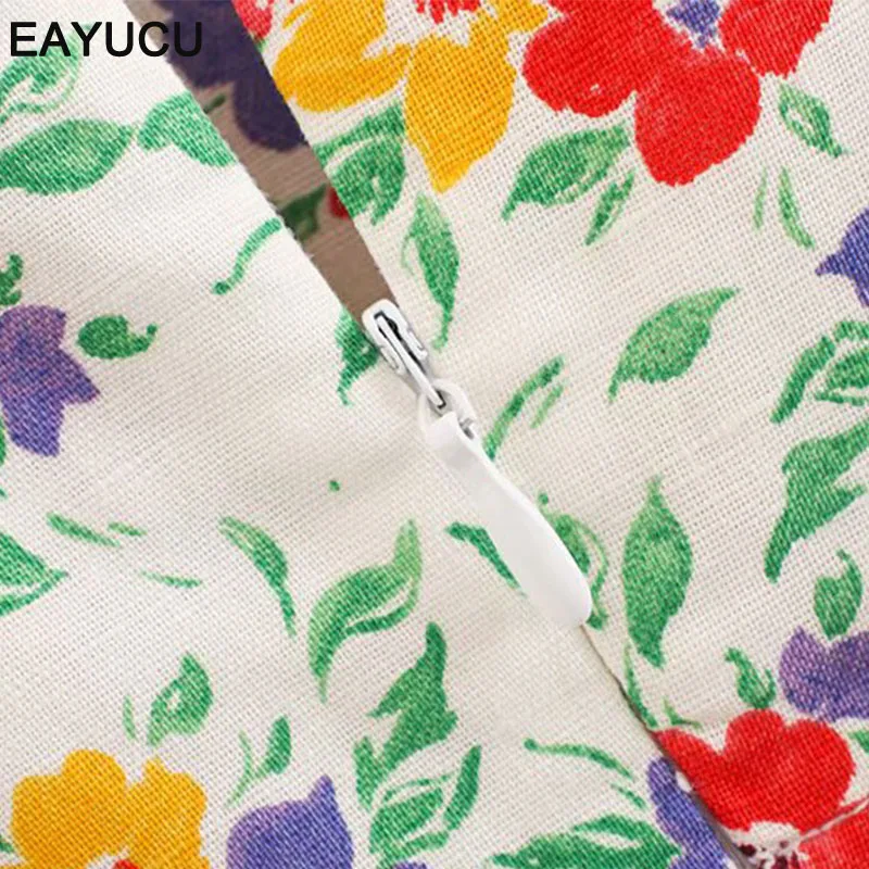 

EAYUCU Boho style off shoulder strap dress women new summer loose short female dresses beach back zipper vestidos ED174