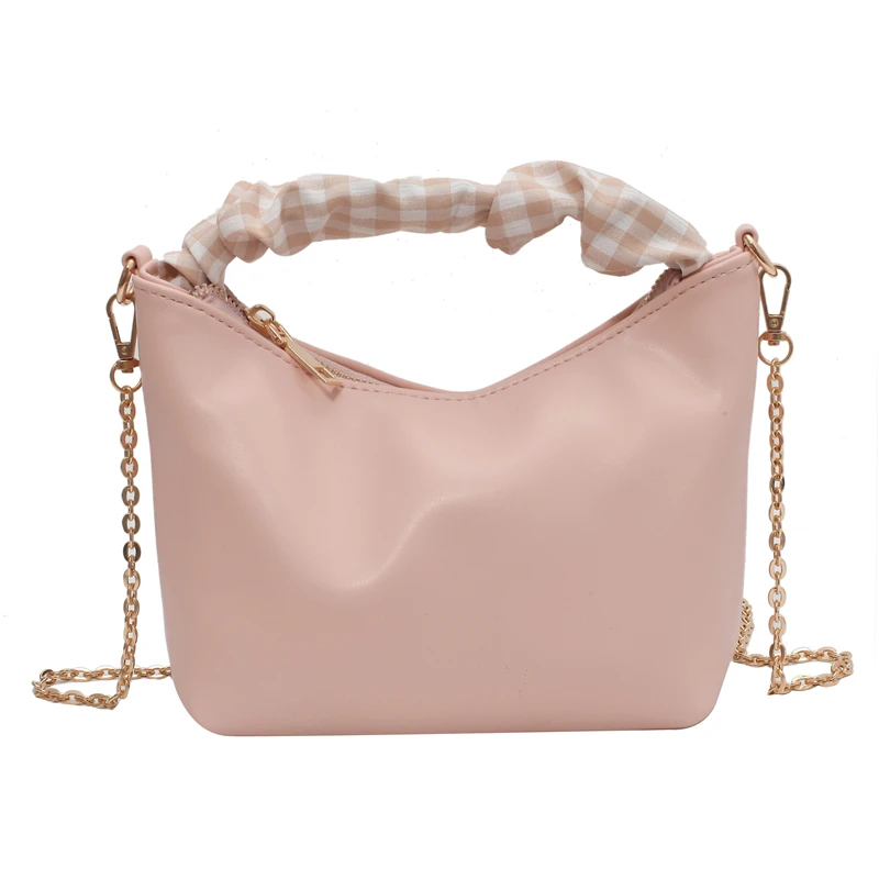 

Simple Chain Small Pu Leather Crossbody Bags for Women Armpit bag Lady Shoulder Handbags Female Solid Color Travel Hand Bag