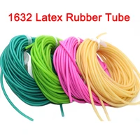 10m 1632 natural latex rubber tube elastica bungee for hunting slingshot catapult 3 2mm and 3 6mm diameter rubber bands