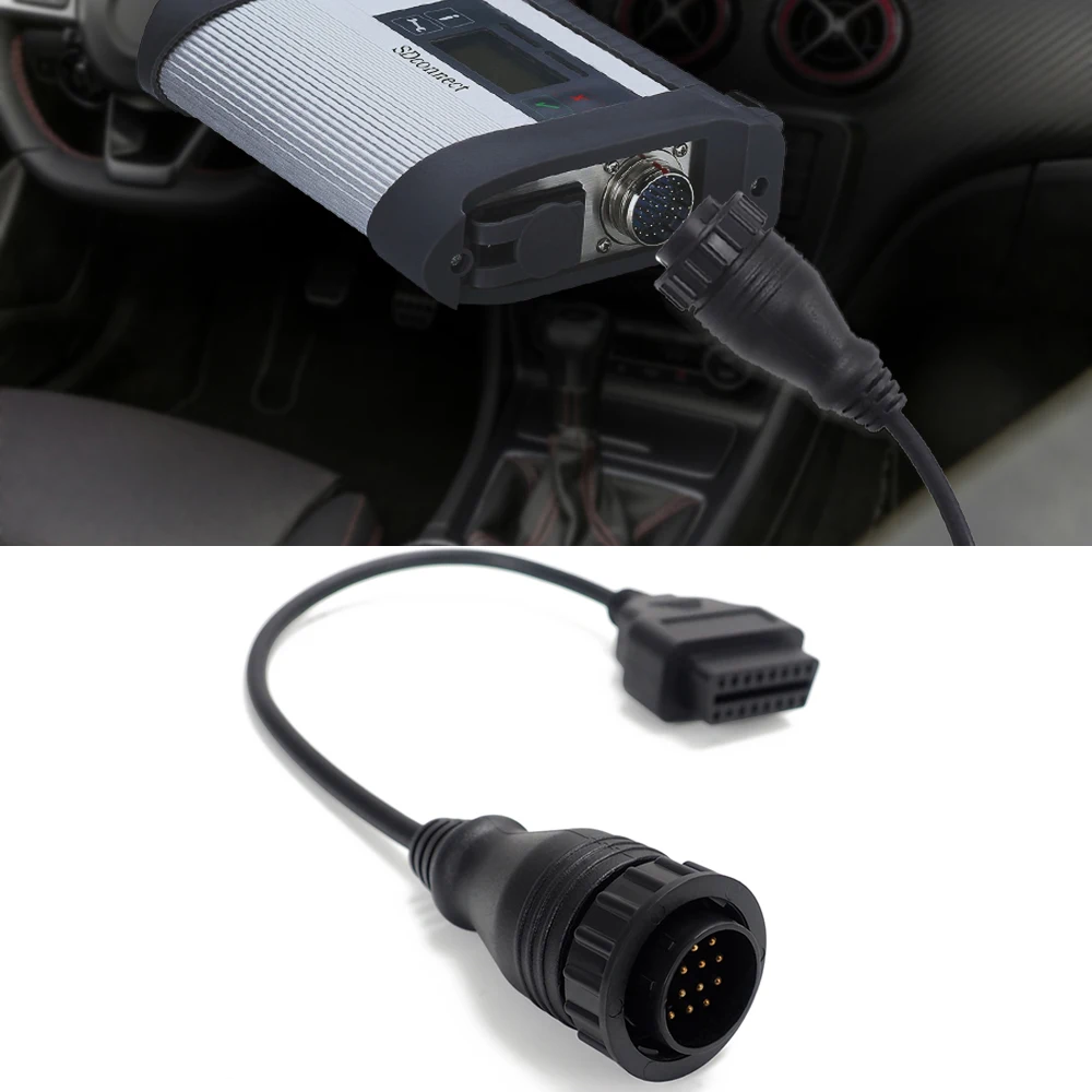14PIN до 16PIN автомобильный диагностический соединительный кабель OBDII OBD2 ODB 2 Адаптер