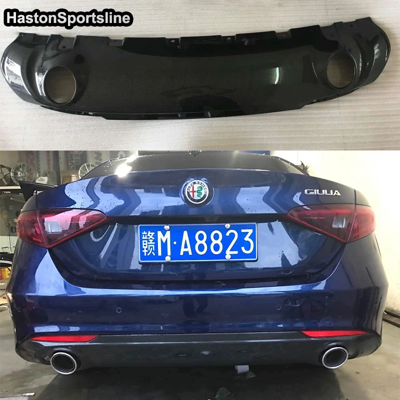 Аксессуары для стайлинга автомобилей из углеродного волокна диффузор задней