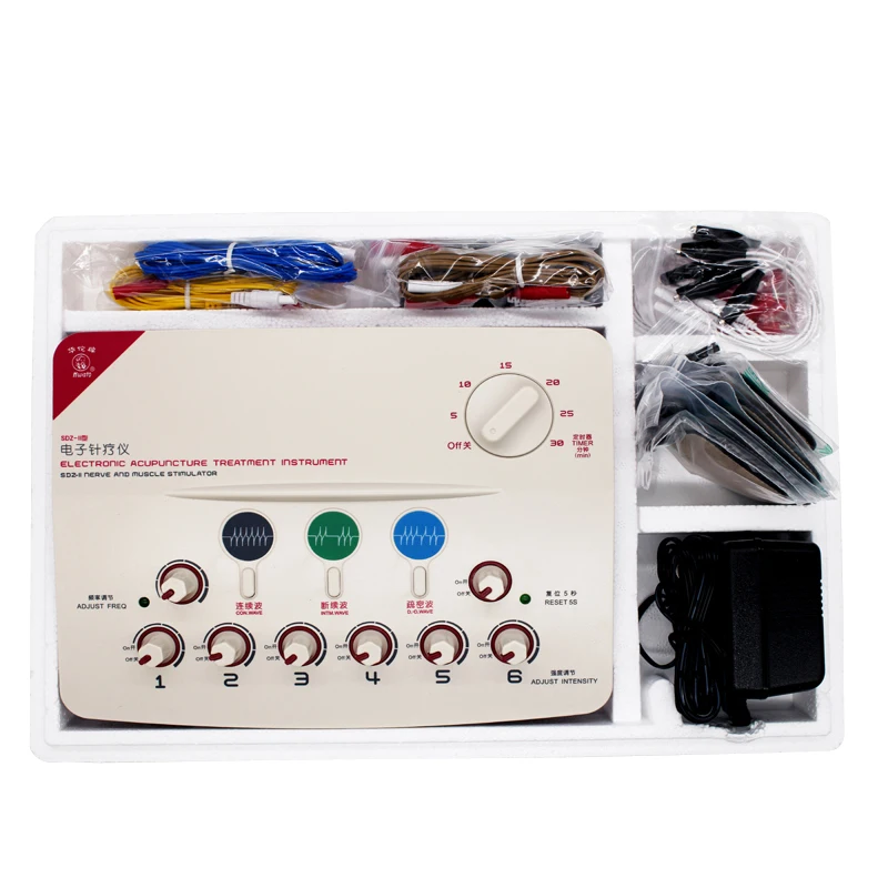 

EMS Electroacupuncture Muscle Stimulator With 6 Channels Output Massage Device For Relaxing Muscles And Physiotherapy