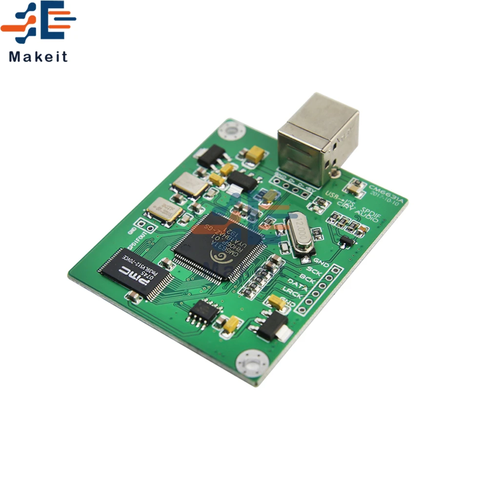 CM6631A цифровой интерфейсный модуль DAC Плата USB для I2S/IIS SPDIF выход 24Bit 192K 384K ASIO |