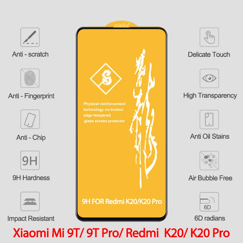 6D закаленное стекло для Xiaomi mi 9 SE 8 Стекло для mi 8 светильник защита экрана на Xiaomi mi 9 9T 8 Lite A2 A1 Pocophone F1 стекло