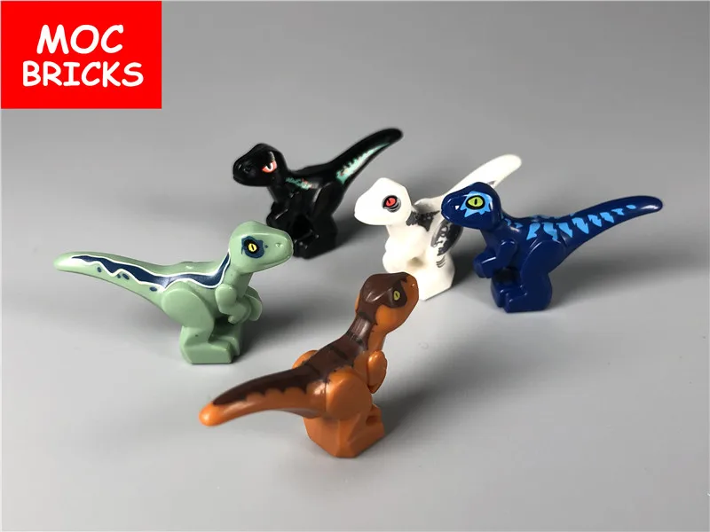5 шт./лот MOC Кирпичи KF809 KF810 Животные Динозавры Малыши Образовательные строительные блоки DIY Игрушки для детей подарки на Рождество.