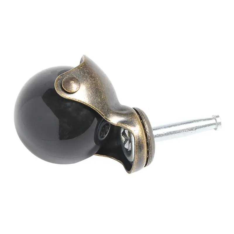 2 дюймов шарнирный ролик колеса античная латунь шаровой с длинным стержнем всего