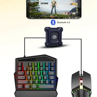 mini gaming keyboard mouse converter mobile gamepad controller bluetooth adapter for pubg games fit for iphone android phone