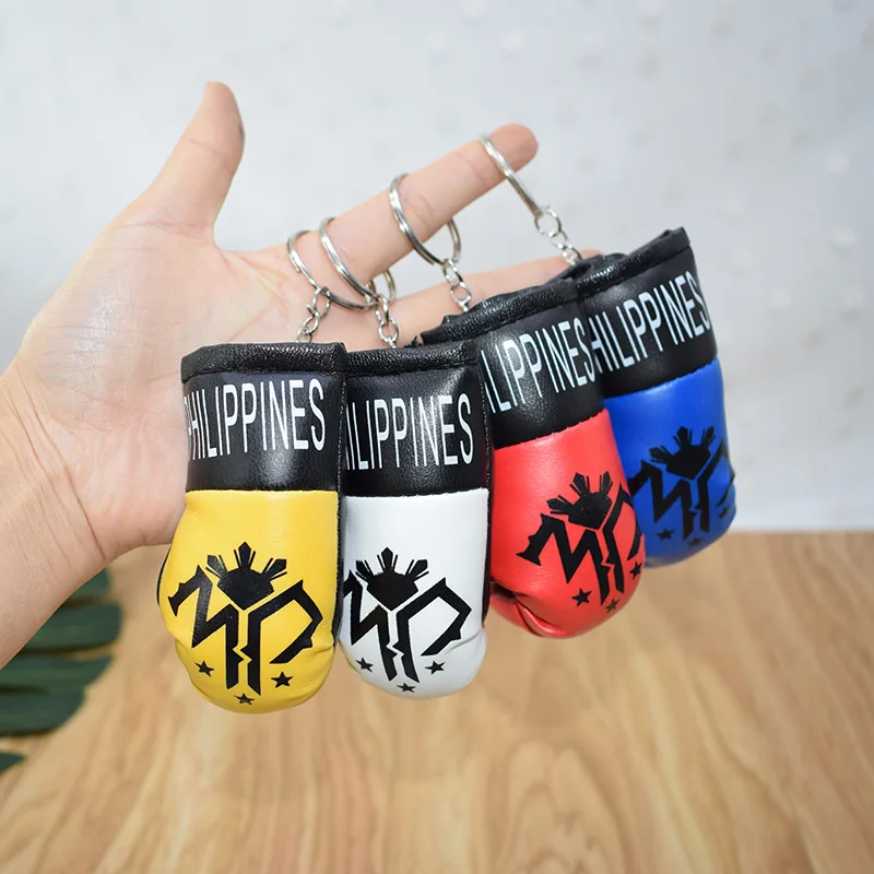 Моделирование ПВХ перчатки брелок мини боксерские с подвеской для сумки