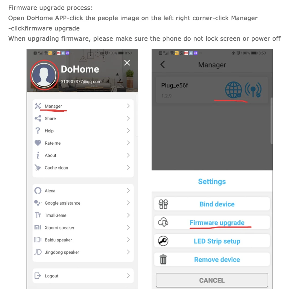 

DoHome Wifi Smart Plug Compatible with Apple HomeKit, Socket Outlet Switch Home APP Alexa/Google Assistant Timer, US Plug