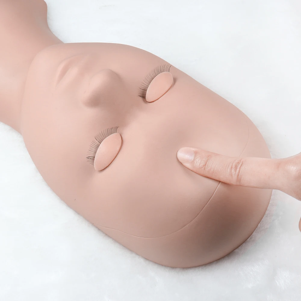 Силиконовая головка манекена для наращивания ресниц Сменный Набор обучения