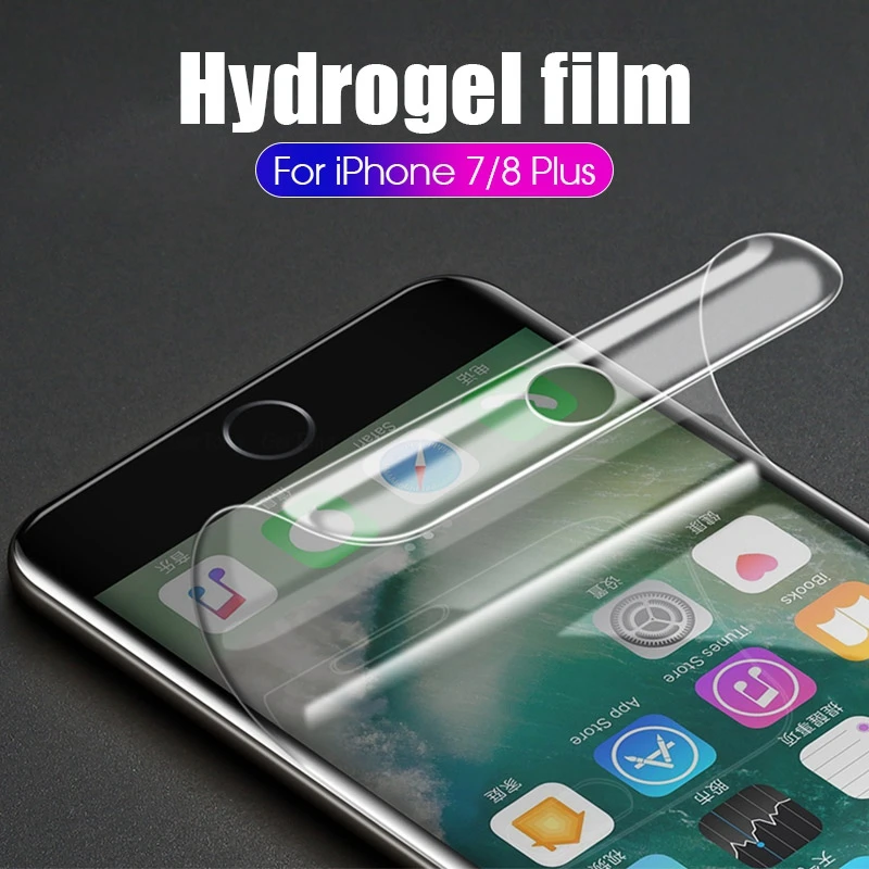Не закаленное стекло мягкая Гидрогелевая пленка для iPhone 11 Pro MAX XS XR X 8 7 защита