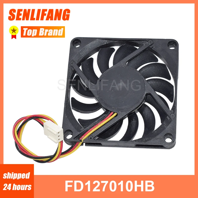 Охлаждающий вентилятор FD127010HB, 12 В постоянного тока, 0,23 А, 7 см, для Y.S.TECH 7010, Восстановленный