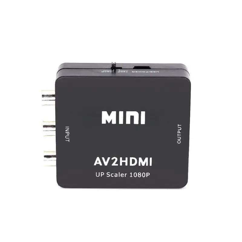 Upscaler RCA к HDMI 1080P 720P мощность ed AV/3 конвертер адаптер питания Композитный Аудио