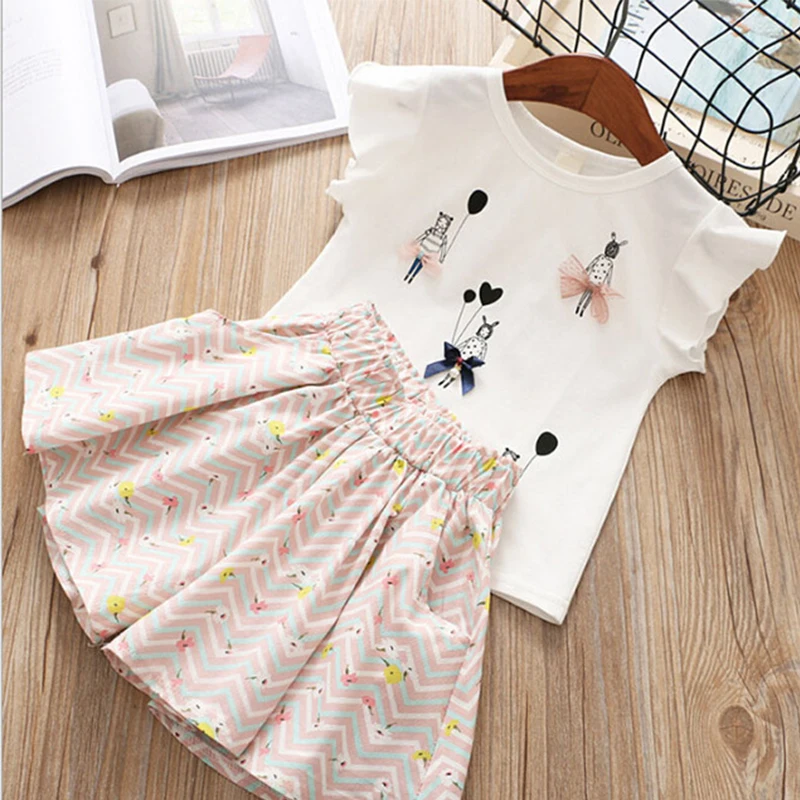 2 шт. спортивный костюм для девочек на весну лето|Комплекты одежды девочек| |