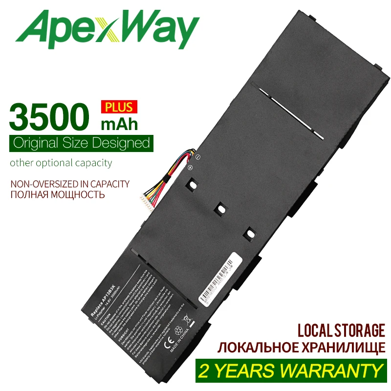 ApexWay 3500 мАч аккумулятор для ноутбука Acer AP13B8K ES1 511 V5 472 R7|Аккумуляторы ноутбуков| |