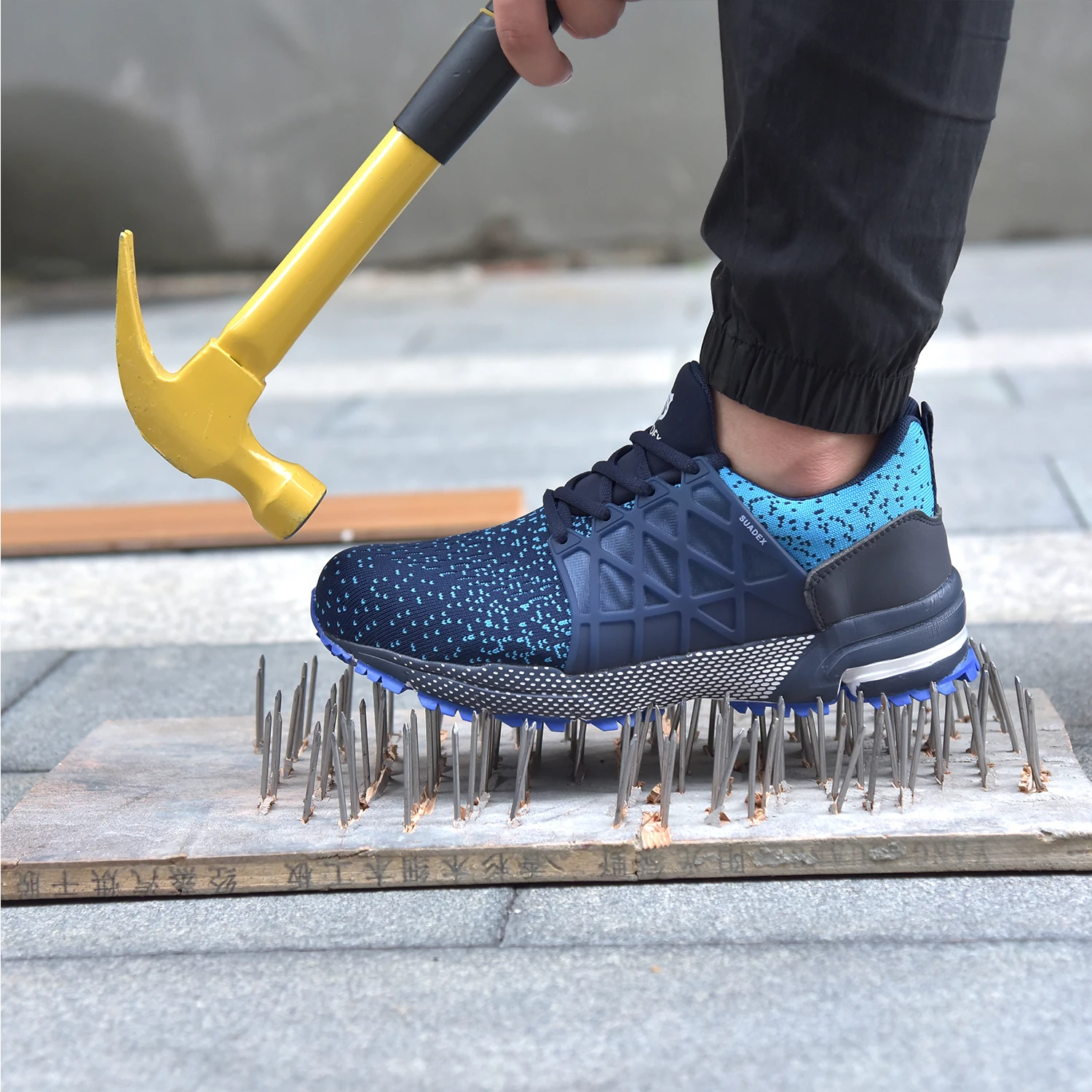 Рабочие ботинки SUADEX дышащие боты со стальным носком защита от ударов безопасные