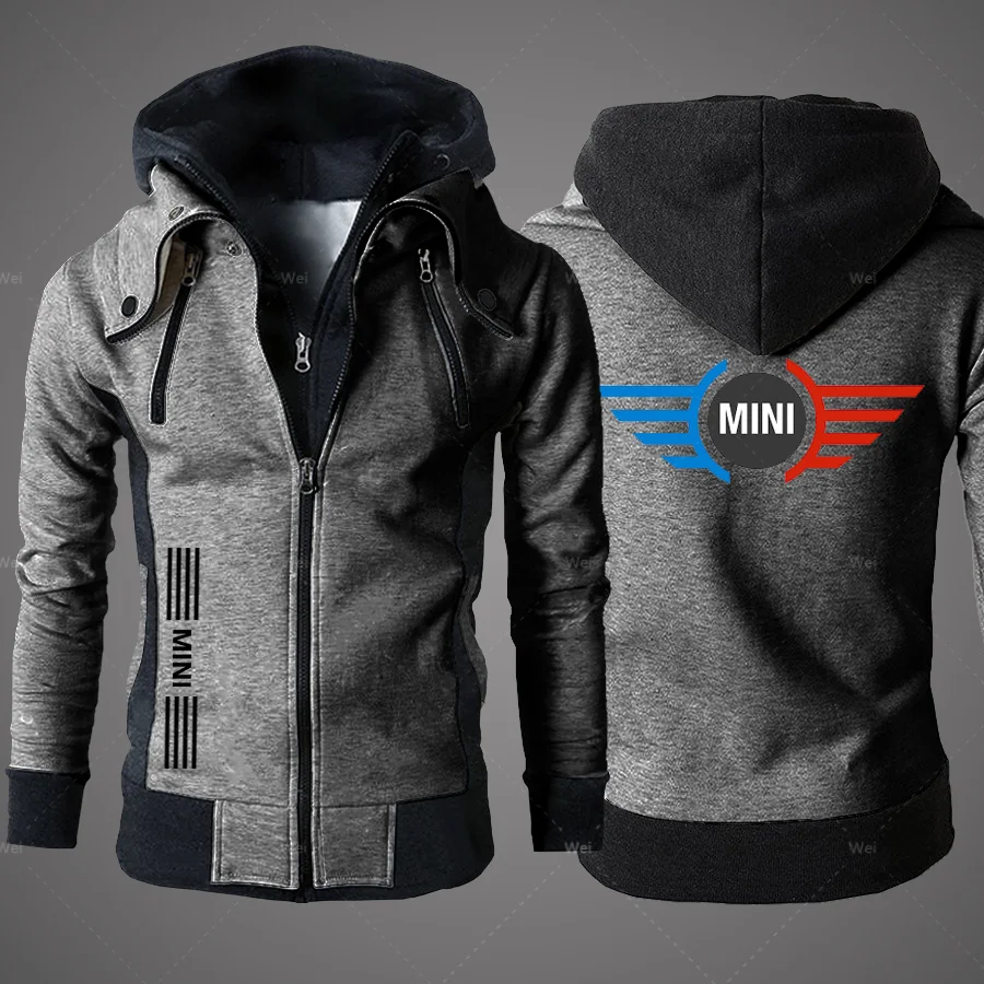

2021 New for Mini Cooper Men's Clothing Outdoor Sweatshirt Casual Male Jacket Fleece Hoodies Quality SportWear Harajuku Outwear