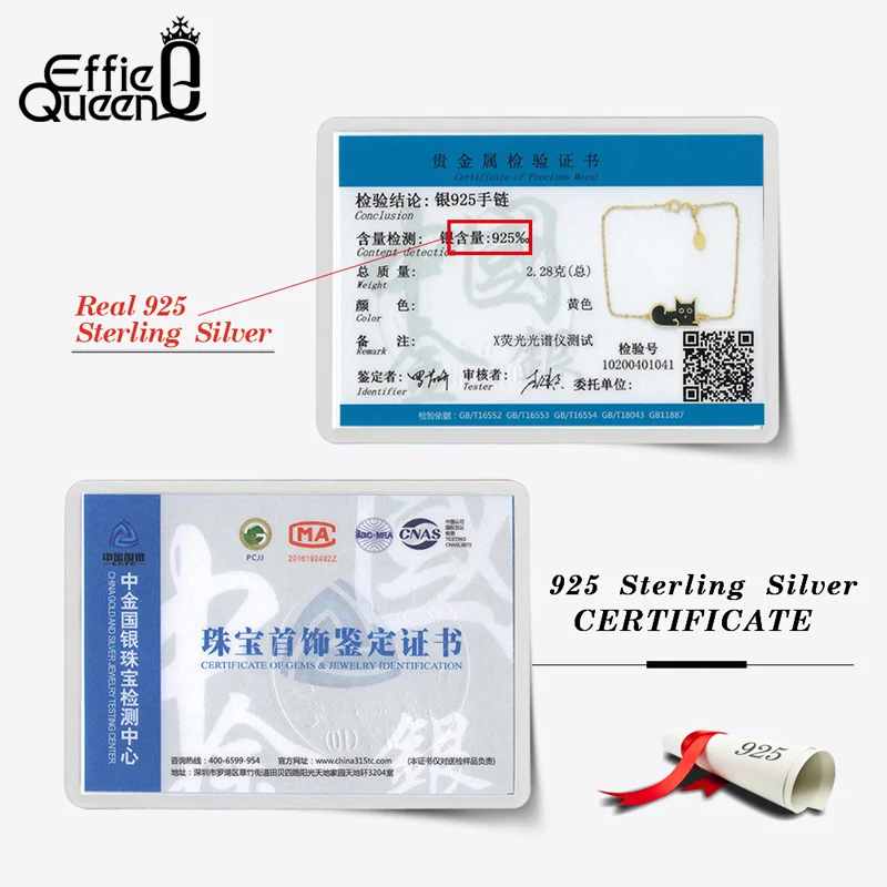 

Effie Queen S925 Silver Animal Black Cat Bangle for Women Girls Charms Bracelet Trendy Jewelry Best Selling Birthday Gifts EQB05