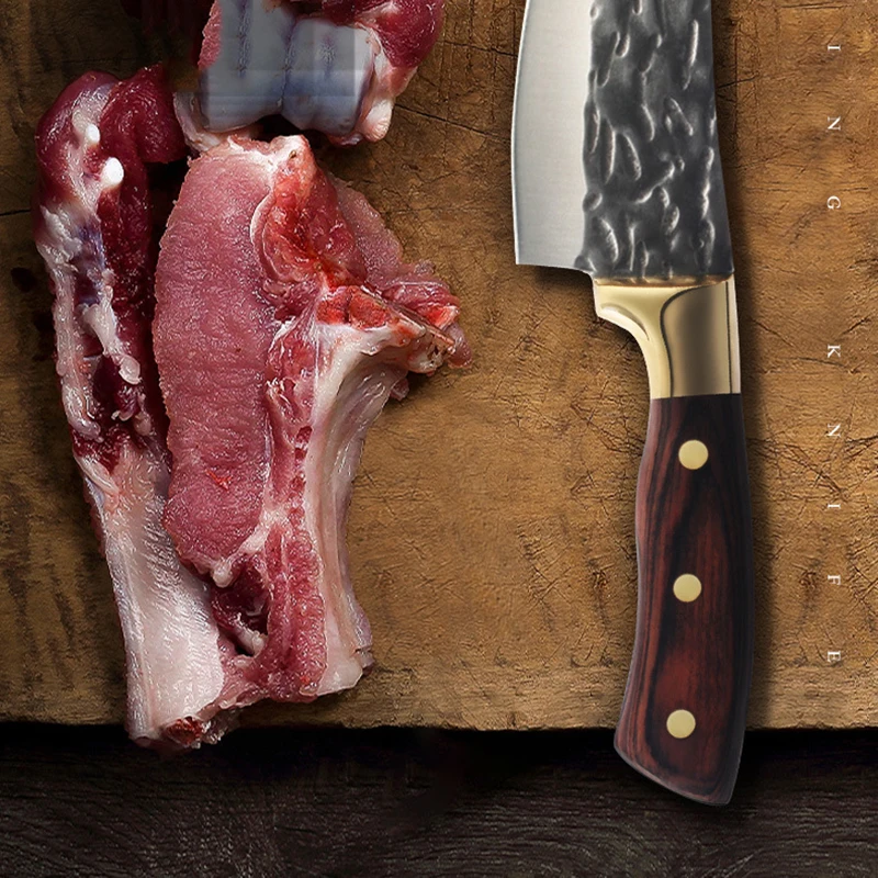 Нож без косточек и кожи с Медной головкой ручкой мясница для уничтожения рыбы