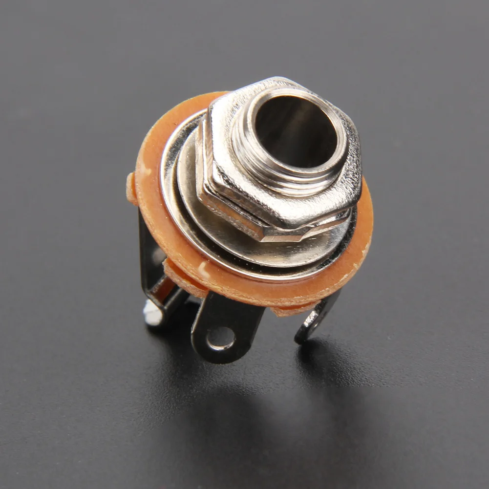 Switchcraft#11 1/4 6.35mm 2-Conductor Mono Chassis Guitar Jack Input Output Special Plug for Musical Instrument Supplies | Спорт и