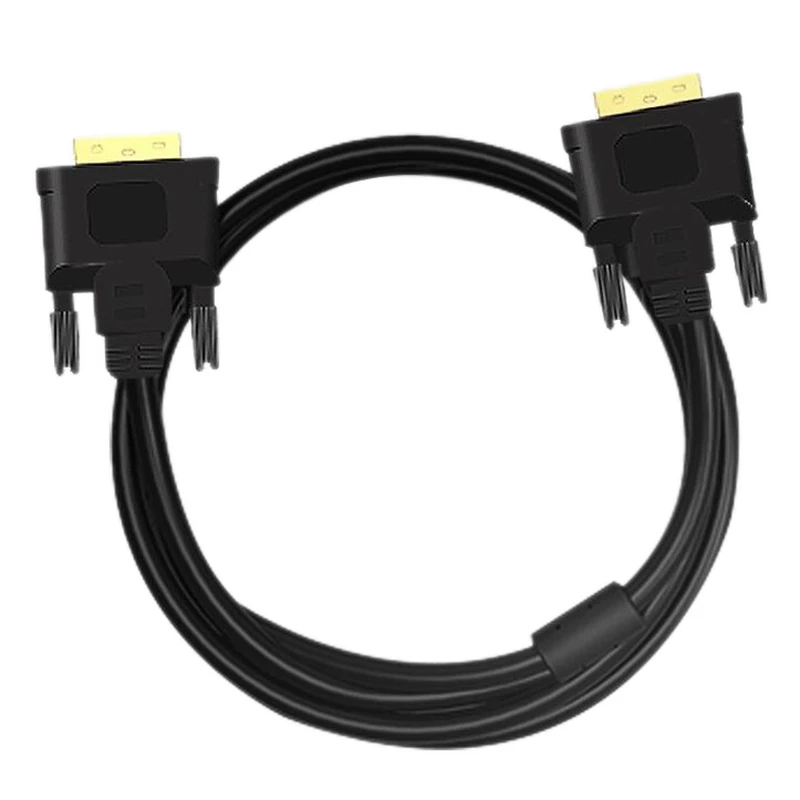 

DVI-D линии передачи данных кабель со штыревыми соединителями на обоих концах для подключения штекер DVI 24 + 1 Pin компьютерный монитор HD видео со...