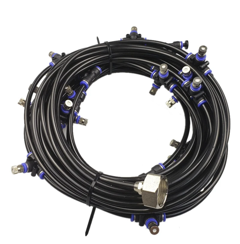 

Misting Cooling System Misting Line Outdoor Mister for Patio Garden Greenhouse Trampoline for Waterpark