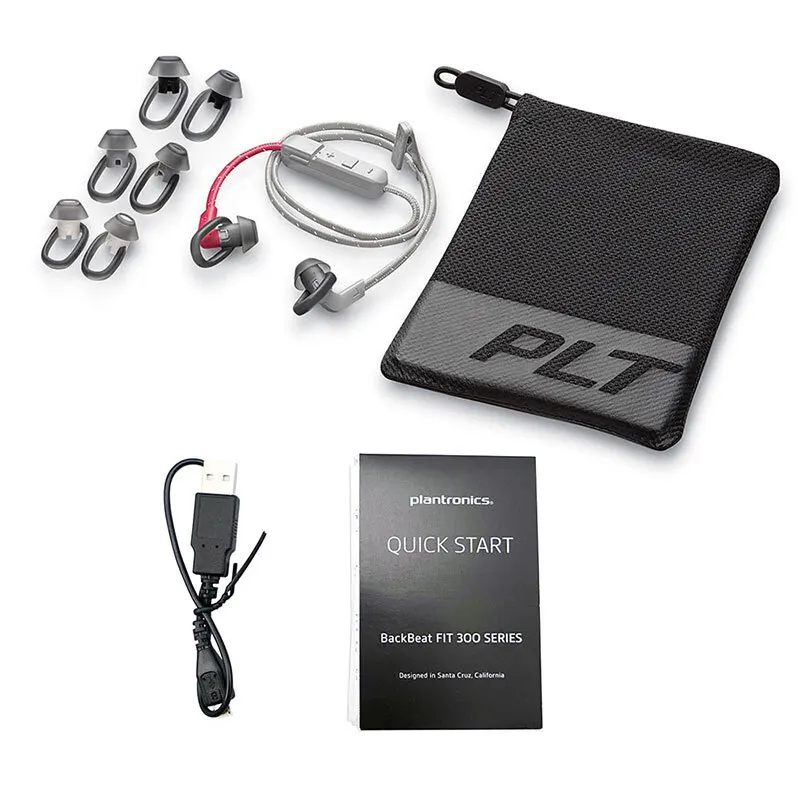 Беспроводные спортивные Bluetooth-наушники PLANTRONICS BACKBEAT FIT 305 водонепроницаемость IPX5 6