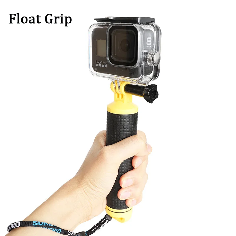 for gopro hero 8 accessories waterproof casestorage bagfilterfloat gripbackpack clip mounttriod go pro 8 diving camera set free global shipping