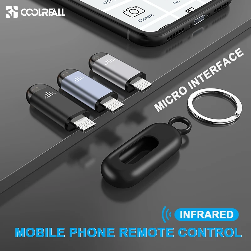 Coolreall Micro USB интерфейс Универсальный мобильный телефон беспроводной пульт дистанционного управления инфракрасный пульт дистанционного управления Лер для Android tv STB Box