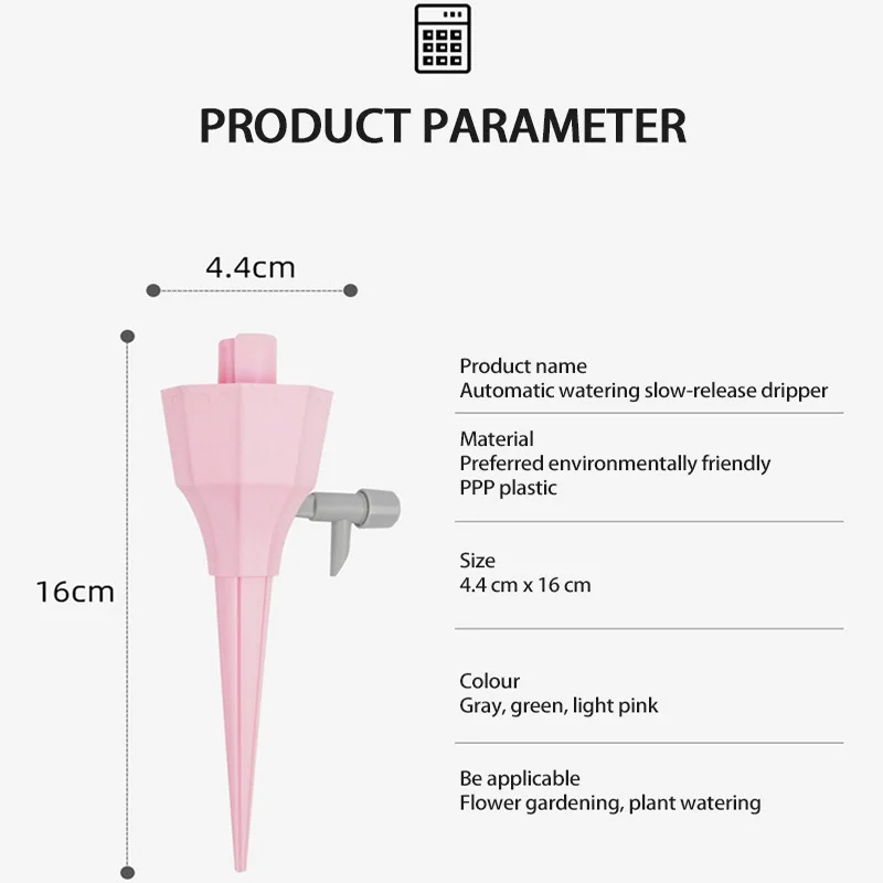 

3Pcs/set Automatic Watering And Slow-release Dripper Flowerpot Integrated Drip Watering Device Household Lazy Flower Waterer