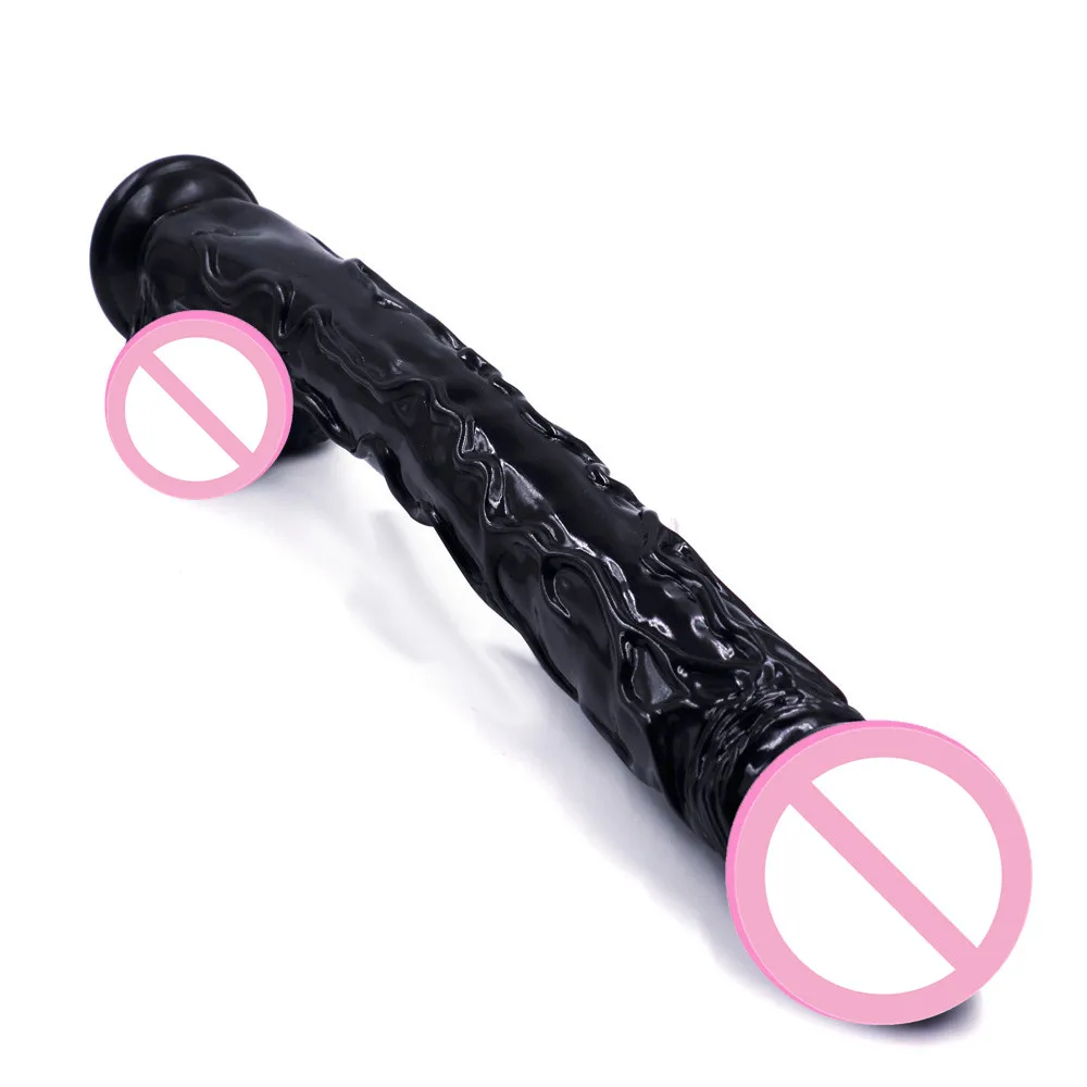 Очень длинный реалистичный фаллоимитатор 42 см на присоске большой страпон