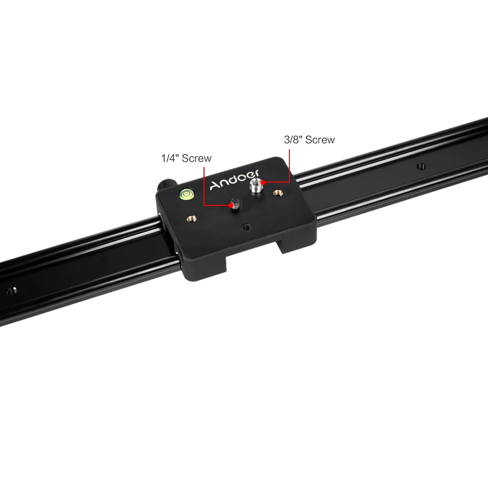 

Andoer 100cm/39" Sliding-pad Video Track Slider Dolly Stabilizer System for Canon Nikon DSLR Camera Camcorders Track Slider